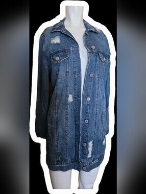 Bluenotes Blue Long Denim Jacket